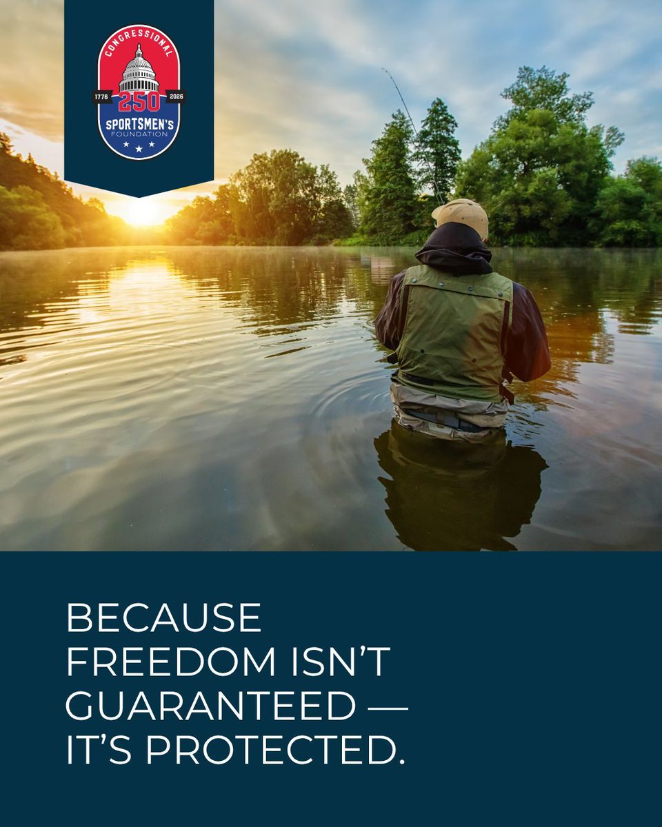 HunterandAngler's tweet photo. For 250 years, hunting and fishing have been woven into the fabric of America, shaping our freedoms, funding conservation, and connecting generations.🎣🦌 

Now it’s our turn to protect that legacy. 

Join the movement: https://t.co/YoXYbKvM8Y

#HuntFish250 #Conservation https://t.co/SvCsP08iOj