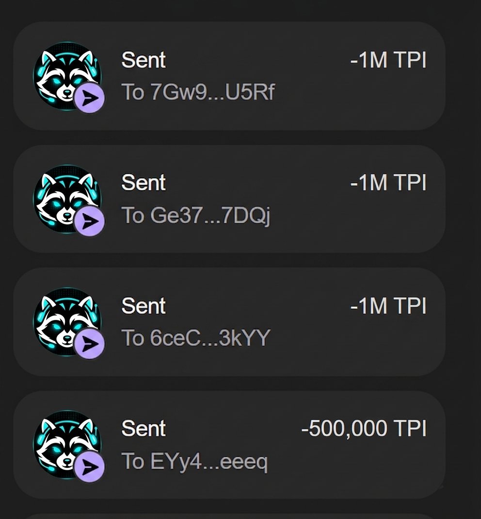 TrashPandaTPI's tweet photo. Every wallet gets 120,000 $TPI 🪂 

Drop your Solana $Sol Address &amp; RT ♻️ 

First 555 wallet ⬇️ #Airdrop

🚨 Presale closing soon: https://t.co/CwU07oo4Iu https://t.co/WPgrgpSDdI