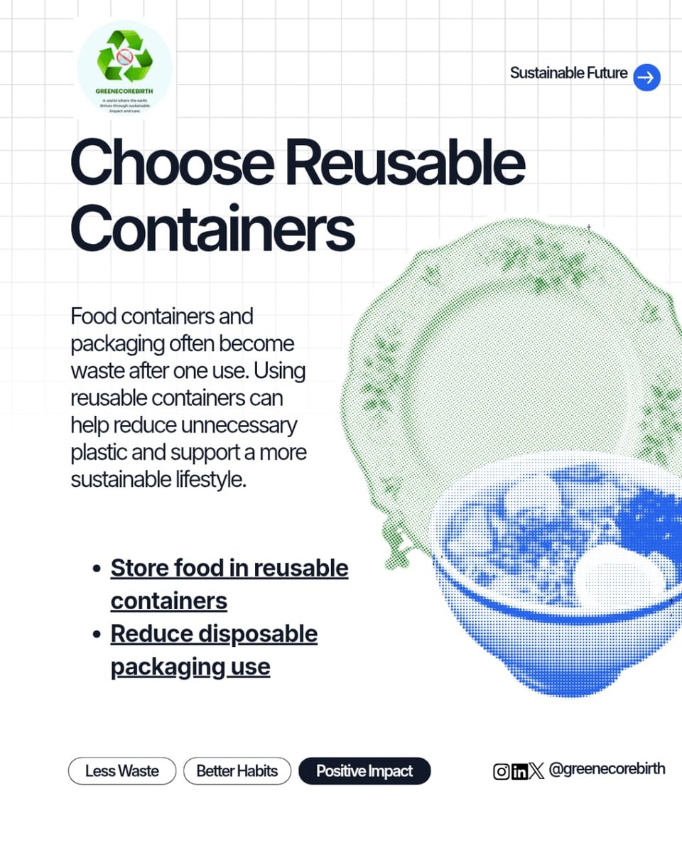 greenecorebirth's tweet photo. The Earth doesn't need a handful of people doing sustainability perfectly. It needs millions of people making small changes consistently. 🌱💚

Every plastic bottle you refill.
Every reusable container you choose.
Every single-use plastic you refuse.

It may seem like a small... https://t.co/Bl6ulfrA5X