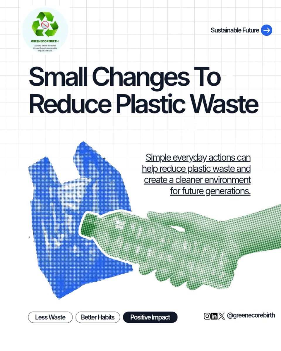 greenecorebirth's tweet photo. The Earth doesn't need a handful of people doing sustainability perfectly. It needs millions of people making small changes consistently. 🌱💚

Every plastic bottle you refill.
Every reusable container you choose.
Every single-use plastic you refuse.

It may seem like a small... https://t.co/Bl6ulfrA5X