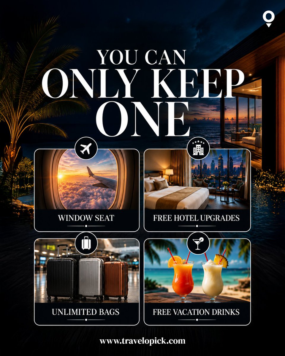 travelopickus's tweet photo. Hardest decision you'll make all day, which one are you locking in? ✈️ #travelopick #July4thTravel #FlightDeals https://t.co/KhT5QK40Le