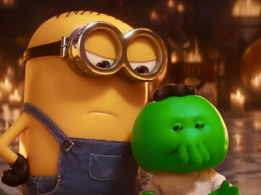MovieMantz's tweet photo. I absolutely LOVED the hell out of “MINIONS &amp; MONSTERS” — the best “MINIONS” movie yet, because it appeals to kids without pandering to them while engaging grown-ups as an Easter Egg-filled love letter to classic Hollywood and retro Sci-Fi movies! It’s batshit-crazy super-fun! https://t.co/7O11kvKc0w