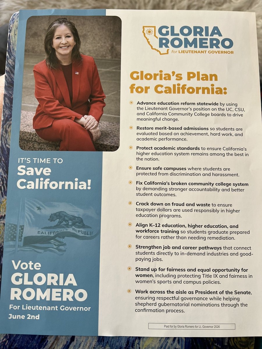 GloriaJRomero's tweet photo. Tomorrow, @GavinNewsom & the Democrat Party forces a tighter grip on all Californians when they raise the gas tax yet again.

Pay more for less services what can we do?
Vote differently in November- end one party monopoly rule. 

Vote Steve Hilton for Governor and Gloria Romero for Lt Governor and the entire Golden Ticket!  
Join me at https://t.co/1BF30ptQuh