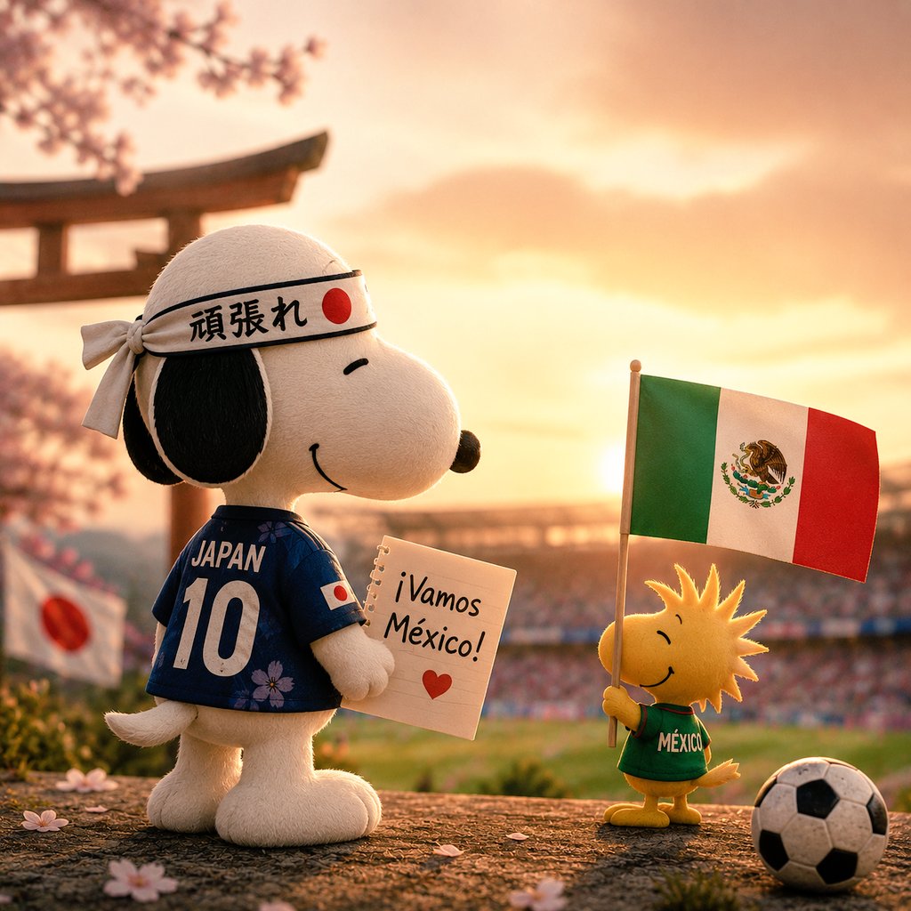 Anklebiters0904's tweet photo. 🇯🇵🤝🇲🇽 From Japan with hope. ¡Vamos México! ❤️⚽
#VamosMexico https://t.co/ISHxZ82gle