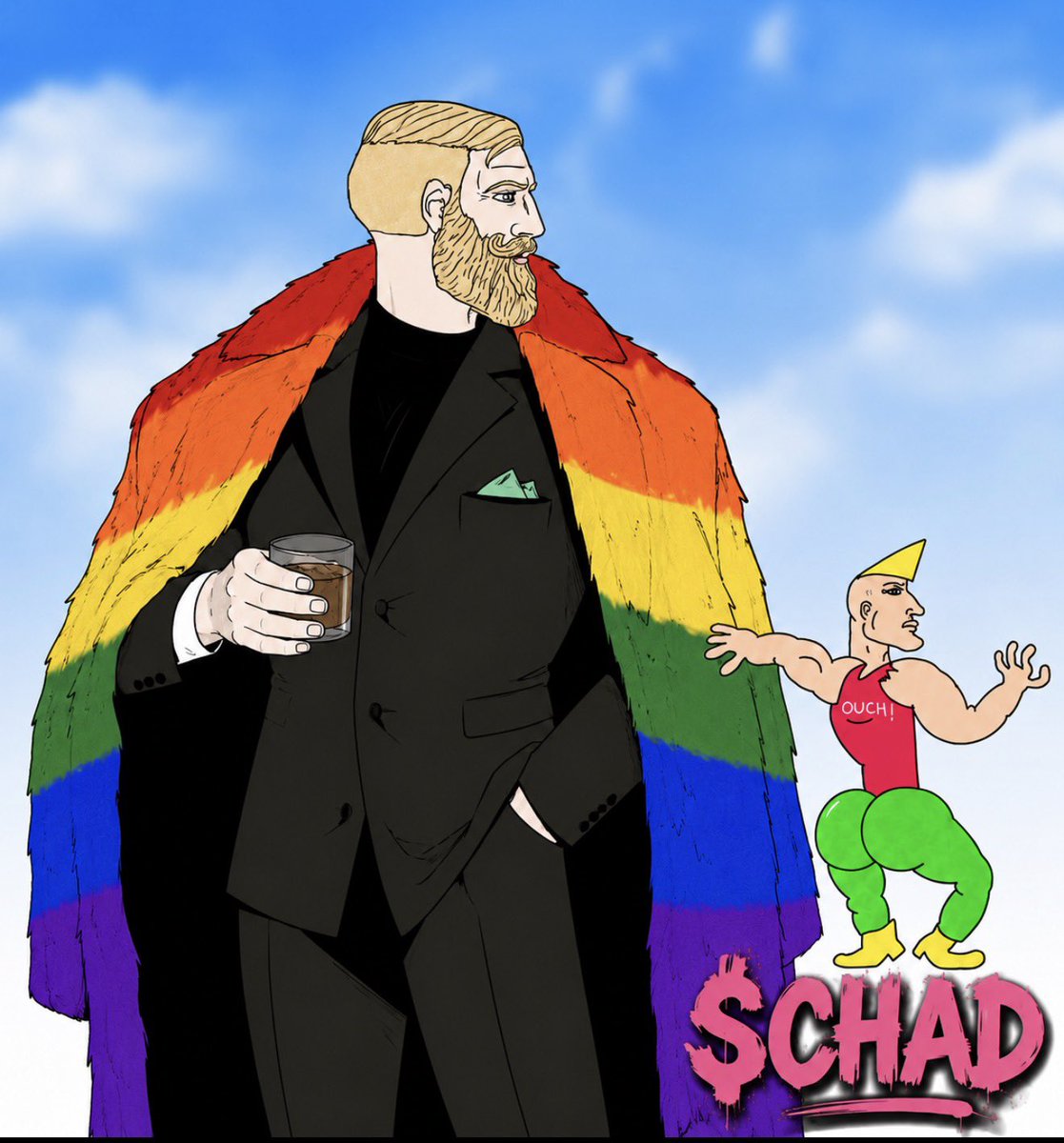 DonChad17's tweet photo. @fukupapers There’s only one meme in that photo legend

In the meantime check out Gay CHAD

Oldest CHAD ticker on Solana 

Ape for the gape

It’s 🌈 time https://t.co/FuO9jYrLG7
