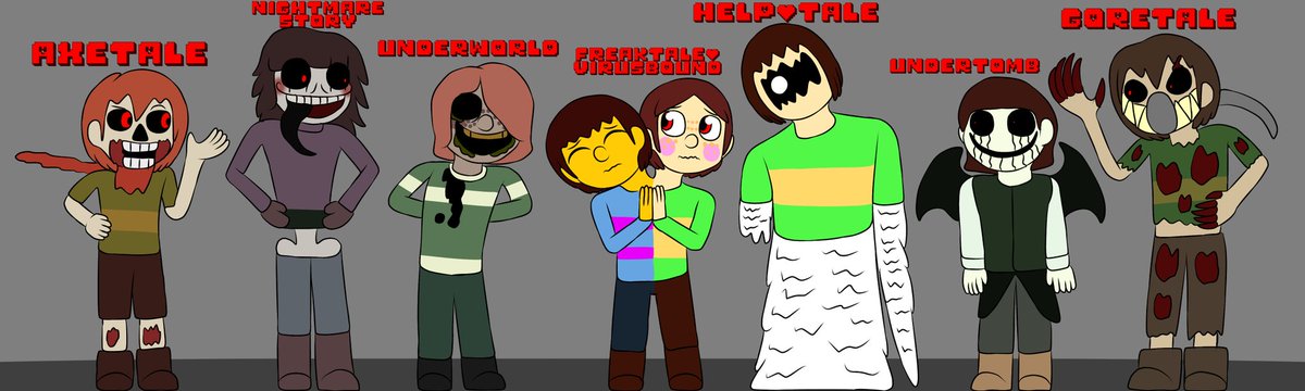 AkulaAutismGod's tweet photo. Monstrous Chara aus (According to the wiki)
#utdr #undertale #undertaleAUs #axetale #nightmarestory #underworld #freaktale #virusbound #help_tale #undertomb #goretale https://t.co/Q4qXtJ7ulQ