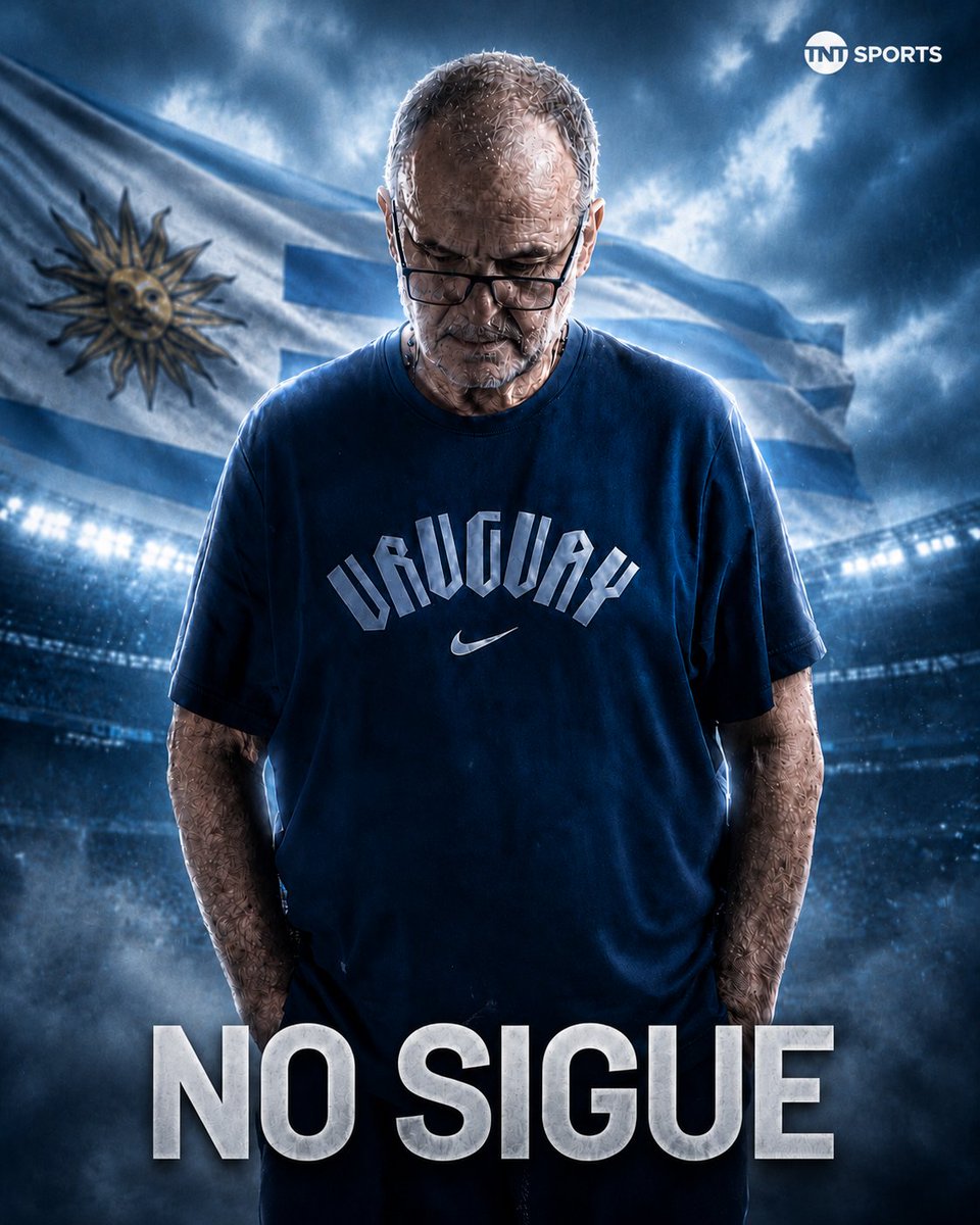 TNTSportsAR's tweet photo. OFICIAL: BIELSA SE VA DE URUGUAY 🚨🇺🇾

En conferencia de prensa, Marcelo Bielsa reafirmó que su proceso como DT de la Selección de Uruguay TERMINÓ con la eliminación en fase de grupos de la Copa del Mundo.

🗣️ "Siento que hemos decepcionado a los aficionados", declaró el Loco.

#TNTSportsMundial