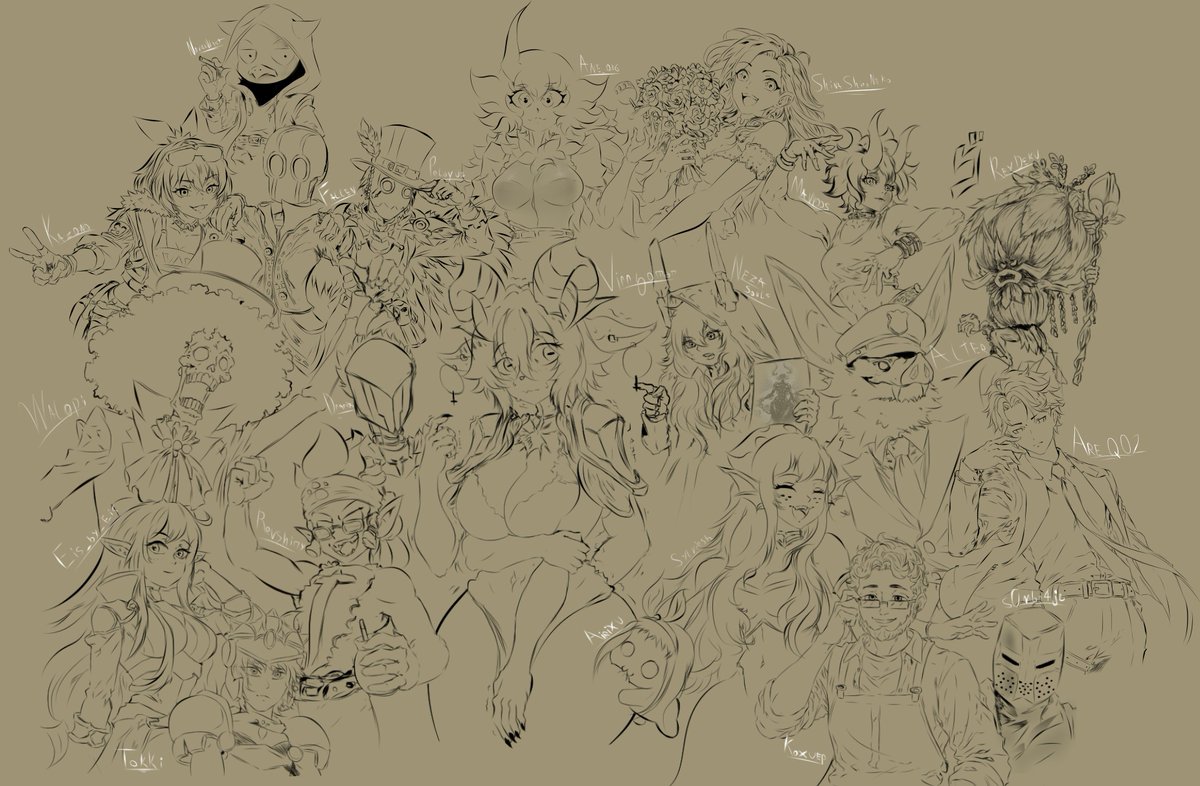 uraythelast's tweet photo. Es de mi agrado decirles que pronto habrán muchas más personas dentro del dibujo, muchas gracias a todos por participar de este evento que estoy haciendo. 
Si llegamos a los 300 follows en twitter este año, habrán muchísimas más invitaciones.
#wakfu #art #collab #streamer #cc https://t.co/WLOof1QWzx