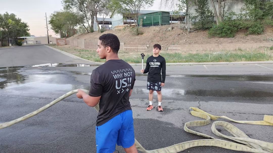 sultanbaseball5's tweet photo. Current Bagdad Sultan Football Captain and Linebacker leading at the Prescott Cadet Fire Academy. Leading in all aspects of life!!! #SultanPride #MoreThanaGame https://t.co/EbVrZIIP89