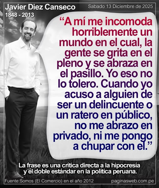Dreddpooh's tweet photo. Ahora que hasta furibundos rivales felicitan al nuevo régimen, pensando en lo que podrán pescar, cabe recordar a la integridad hecha persona: Javier Diez Canseco. Ya no hay de estos, solo queda la memoria para la vejez y la historia para la juventud. Hubo congresistas honestos https://t.co/uL2HiCRKHg