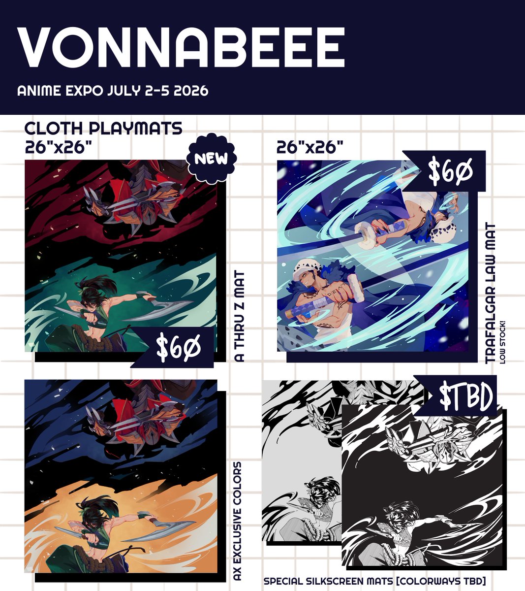 vonnabeee's tweet photo. [ANIME EXPO CATALOGUE ]
Finally!! I am done with my catalogue! Ya'll can find me at C22 in Kentia Hall!!! 

1 of 2
#AnimeExpo #AX2026 #AXArtistAlley2026 https://t.co/14FhWtvKSR