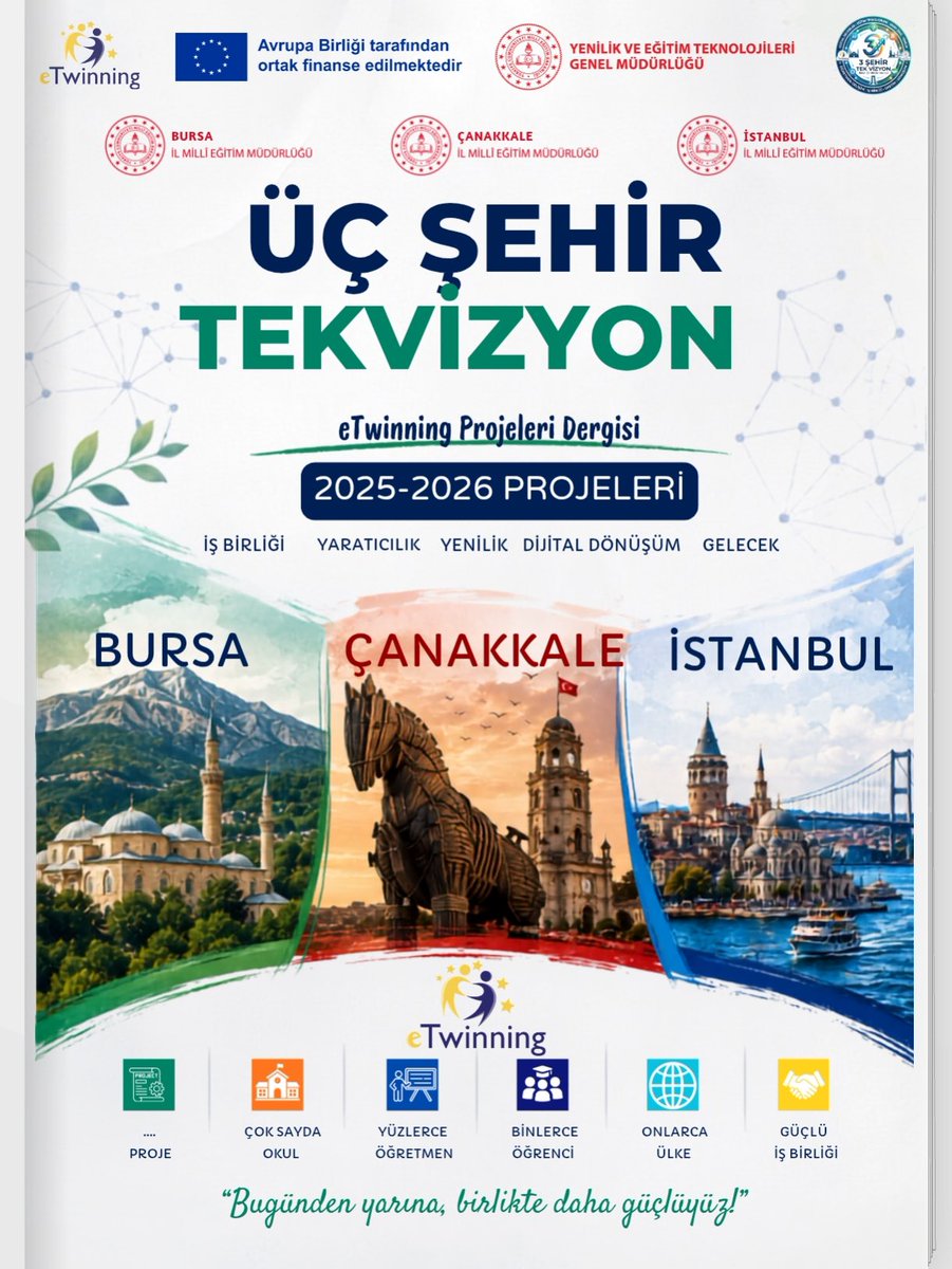 catalcabilsem's tweet photo. 🎉Öğretmenimiz Çağla Orkan tarafından BYF-1 öğrencilerimizle yıl boyunca yürütülen We Like Blue eTwinning projesi, Üç Şehir Tek Vizyon dergisinde yayımlanmaya hak kazandı👏
İspanya, Türkiye, İtalya ve Ürdün ortaklığında gerçekleştirildi.

@MebOrgm @istanbulilmem @catalca_mem 

👇 https://t.co/oI40MUnM32