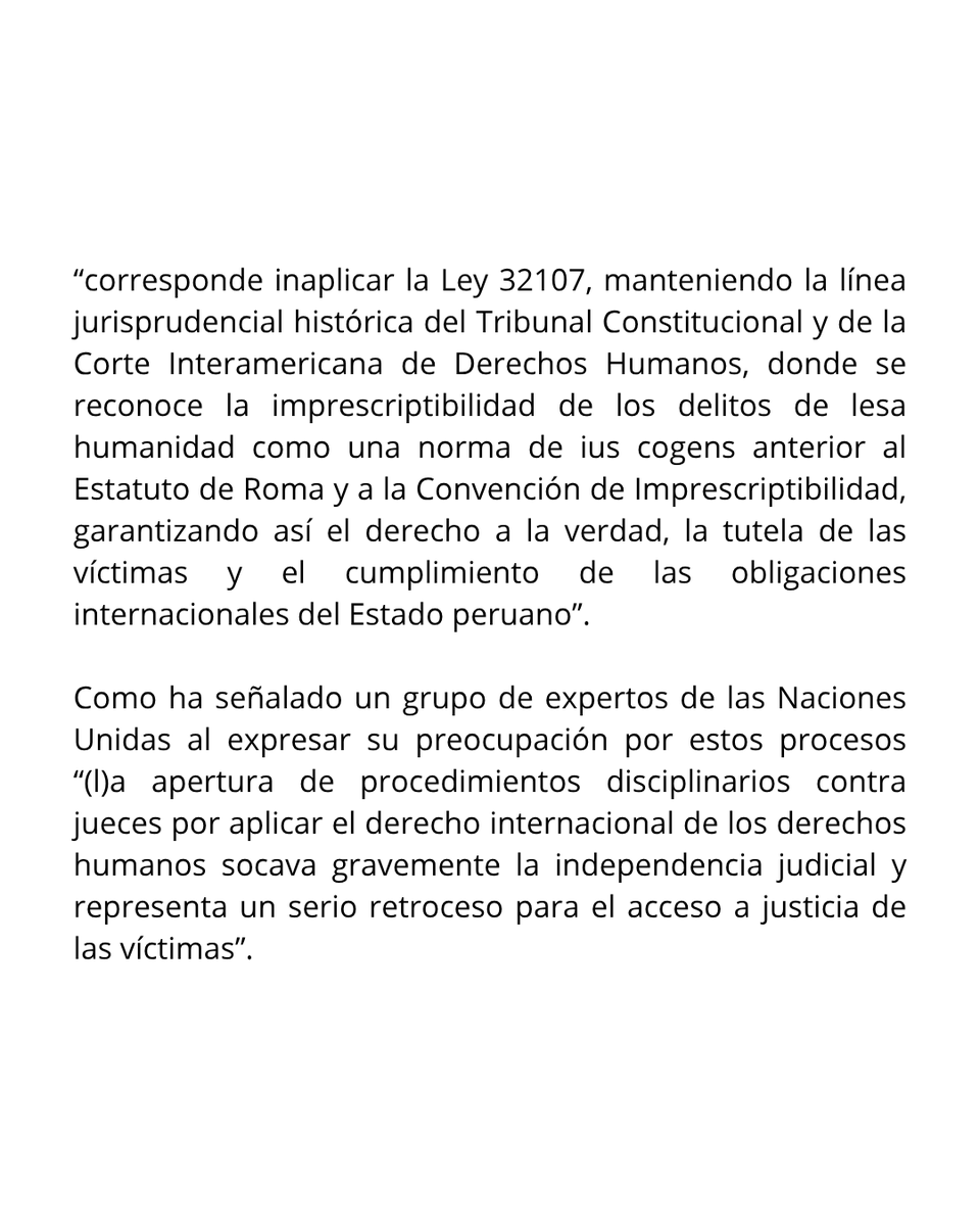 idehpucp's tweet photo. 📣 #Pronunciamiento El IDEHPUCP rechaza la intimidación que ejerce la JNJ y afectan a la independencia judicial al perseguir a jueces independientes que han recurrido al control difuso y al control de convencionalidad para inaplicar normas que promueven la impunidad. https://t.co/u2kJXYpXte