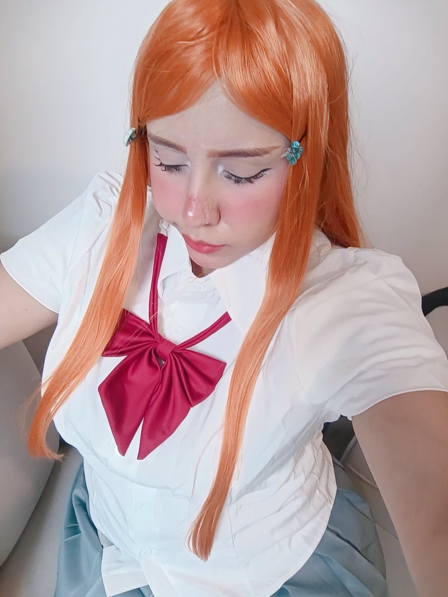ahegaodolly's tweet photo. Mi cosplay de orihime de bleach https://t.co/GaQt2A2rQW