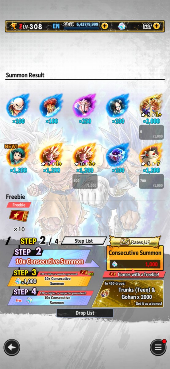 ashdark914's tweet photo. #UnpredictableDBL8th
#DBLEGENDS 
#dbl8thoriginalignite 
This has to be my best summon EVER... can not wait for part 3 https://t.co/PwWJS0y4le