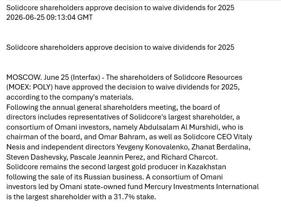 SoutheyCapital's tweet photo. For the old Polymetal shareholders $POLY https://t.co/YYx0Nzim5O