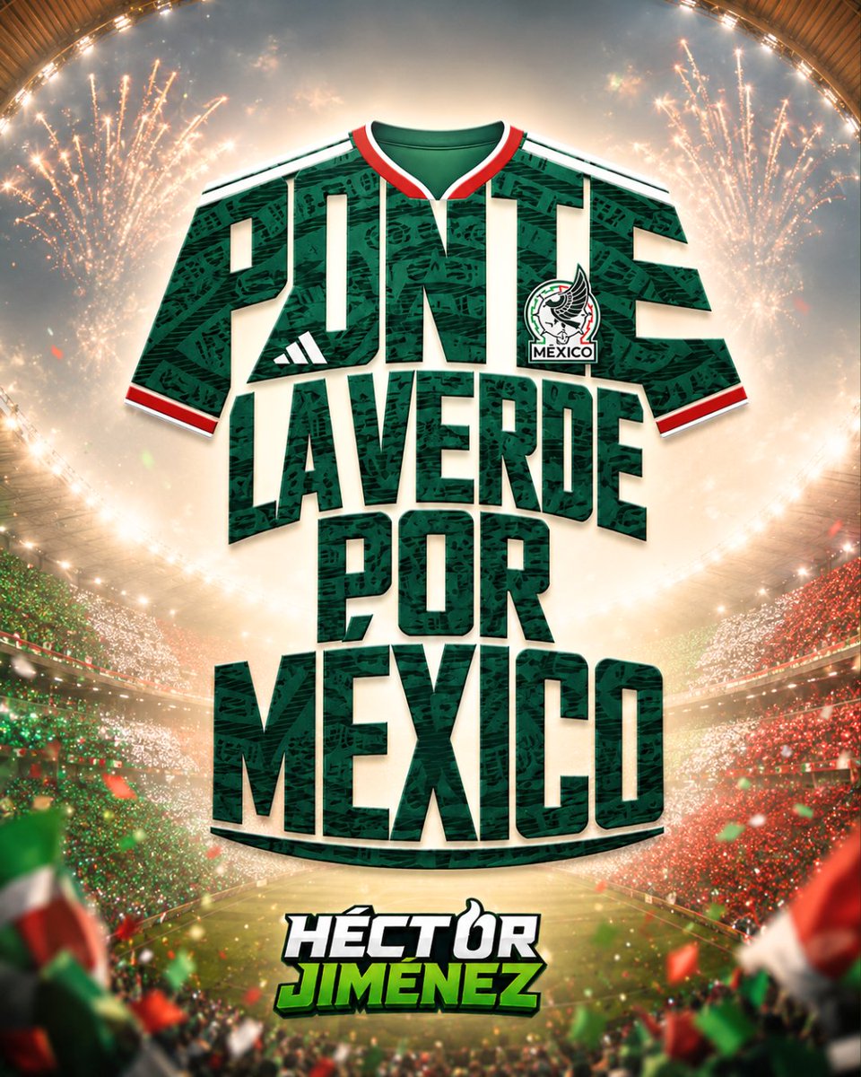 hectorjimenezgs's tweet photo. ¿Ya listos para ver ganar a México? 💚⚽️

Ponte la verde…
Hoy por la Selección.
Todos los días por México.🇲🇽

#verdeverdad #HJ #méxico #mundial #guardianesverdes https://t.co/eRZNQSPGKC
