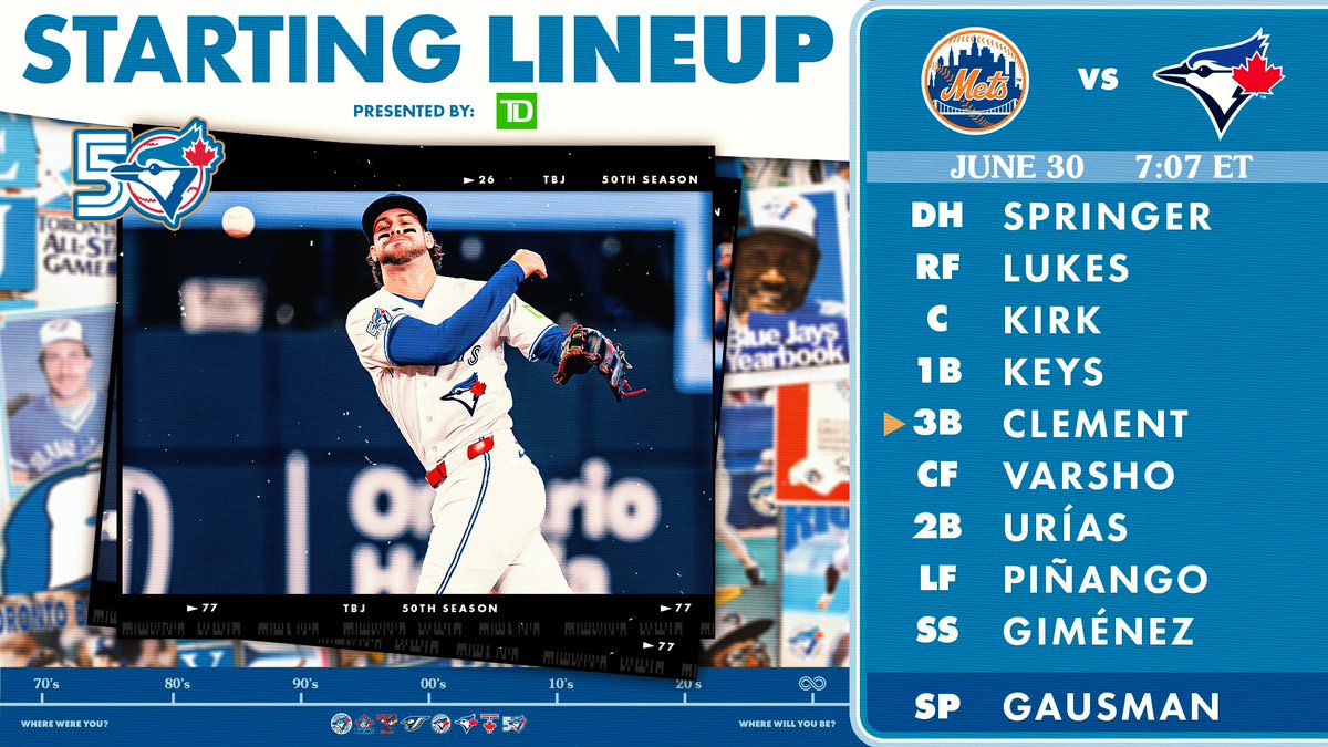 BlueJays's tweet photo. @TD_Canada UPDATE: 1B Vladimir Guerrero Jr. was removed from tonight's starting lineup with back tightness. https://t.co/ArqW0JnKzM