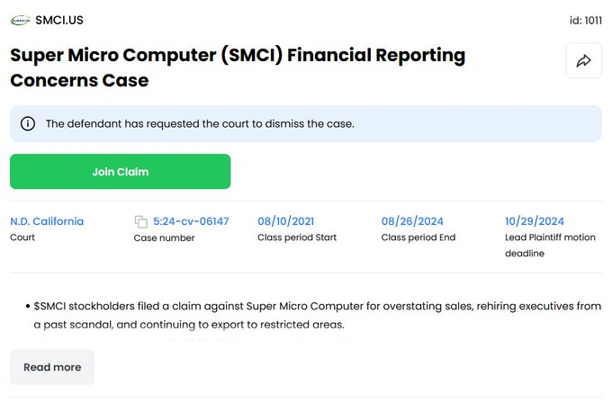 11thestate's tweet photo. With all the buzz around $SMCI, we dug up something interesting.                

On slide two: the event that led to a 21% drop in $SMCI last year.                

We’re watching closely — and you should too. Stay tuned. #SuperMicroComputer #SMCI https://t.co/IiYA0KPuzz