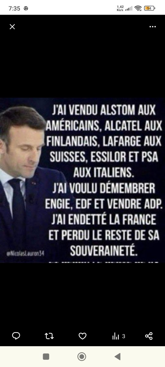 Fg2864's tweet photo. @RNational_off Des traitres ne soyez pas les complices des socialistes des racailles, islamogauchistes et leurs amis terroristes destructeurs de notre civilisation✝️ et pays🇫🇷 pour l'avenir de nos et vos enfants 🇫🇷♀️♂️👫.
🇫🇷💙🤍❤️✝️⚜️🚜🐓🇫🇷 https://t.co/V5TJFywiMU
