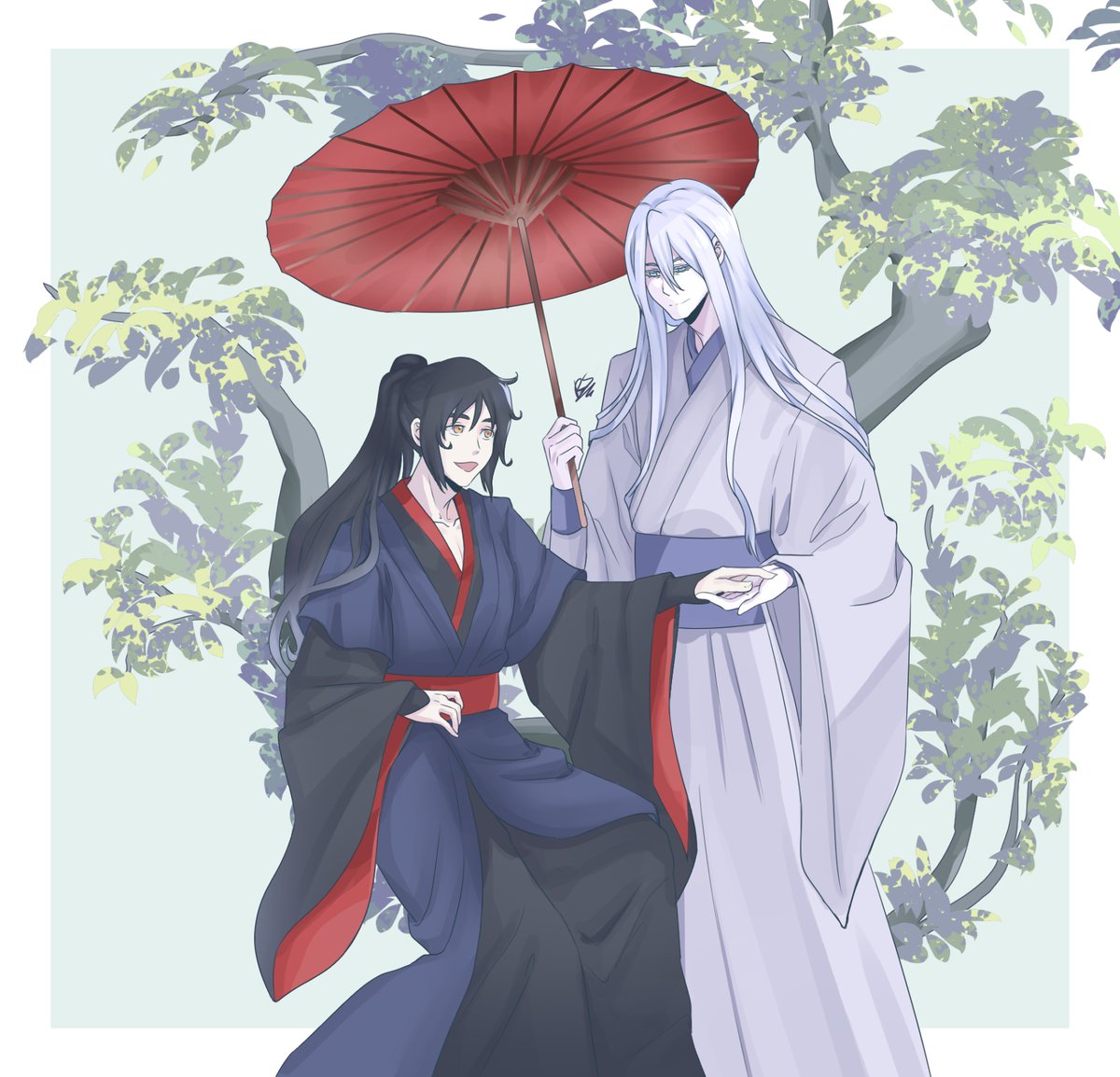 RhapeSeuhans's tweet photo. [Lvl 30 Patreon reward] Viktor and Yuuri in Mo Dao Zu Shi AU, for Tsuki 💞 
#yoi #yurionice #viktuuri #victuri #modaozushi https://t.co/P4CN6LQJ1P