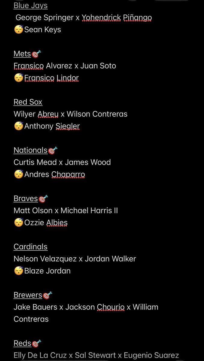 _JustSnaps's tweet photo. 6/30 Home Run List❗️💣

FULL SLATE OUT❗️⚡️

The amount of targets I see on HERE🎯😍

Should be able to cash a fire 2 or maybe 3 piece 💰

Happy DINGER TUESDAY🔥⚾️

Good Luck🍀
Powered By
⚡️⚡️⚡️⚡️⚡️
@TheStarTool https://t.co/gdw1Dfymsa