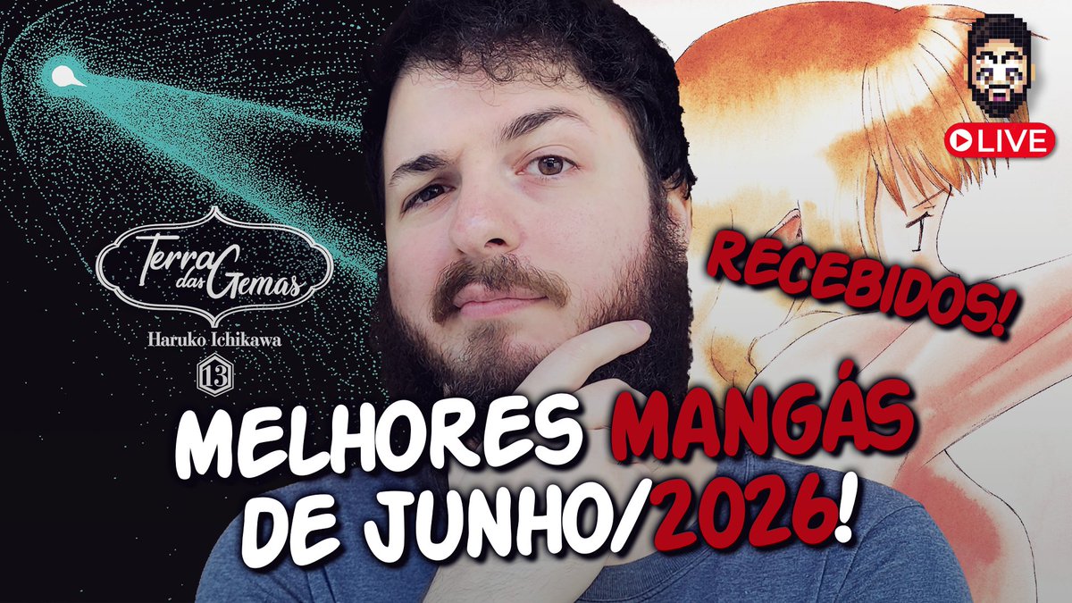 Gabriel_Sau's tweet photo. Dia 02/07 (quinta), 20h, tem live com os melhores mangás lidos em junho de 2026 e recebidos da @DevirBrasil!

Link no tweet abaixo!⬇️ https://t.co/zhSkWSgTMs