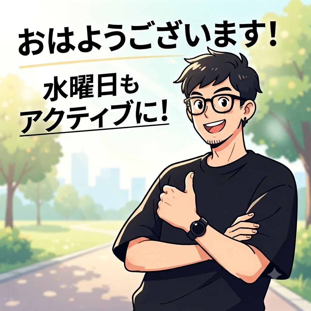 Tousuke_less's tweet photo. おはようございます☀
本日も朝からアクティブにいきましょう！𝕏もたくさん交流しに行くぞー！ https://t.co/eoI4dsU15h