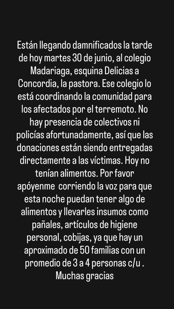 AlexaGomezDos's tweet photo. Colegio Madariaga en la pastora necesita insumos y alimentos. Por favor ayúdenme a correr la voz. Gracias #30Jun https://t.co/ngvZqqkKAX