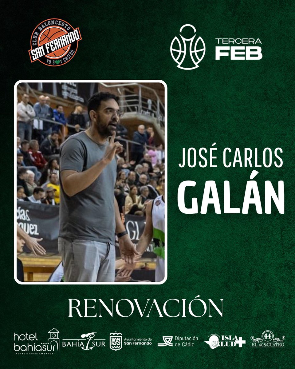 CBSFDO's tweet photo. Empezamos el verano con ganas de 3ª FEB, es el momento de las presentaciones!!

Y qué mejor manera que con el staff que dirigirá nuestro equipo.

Jose Galán - ENTRENADOR PRINCIPAL

Alejandro Beltrán - ENTRENADOR AYUDANTE (Fichaje)

Antonio Román - PREPARADOR FÍSICO (Fichaje) https://t.co/SggngGPVc6