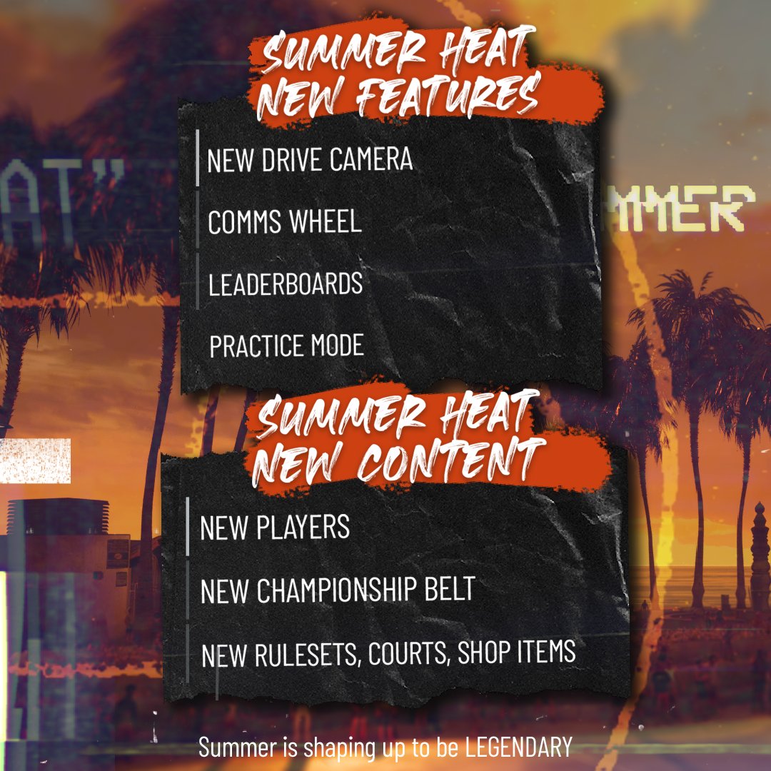 NBATHERUN's tweet photo. Some of the notable updates coming in Season 1 'Summer Heat' and Beyond. https://t.co/9oAR0PaG3O