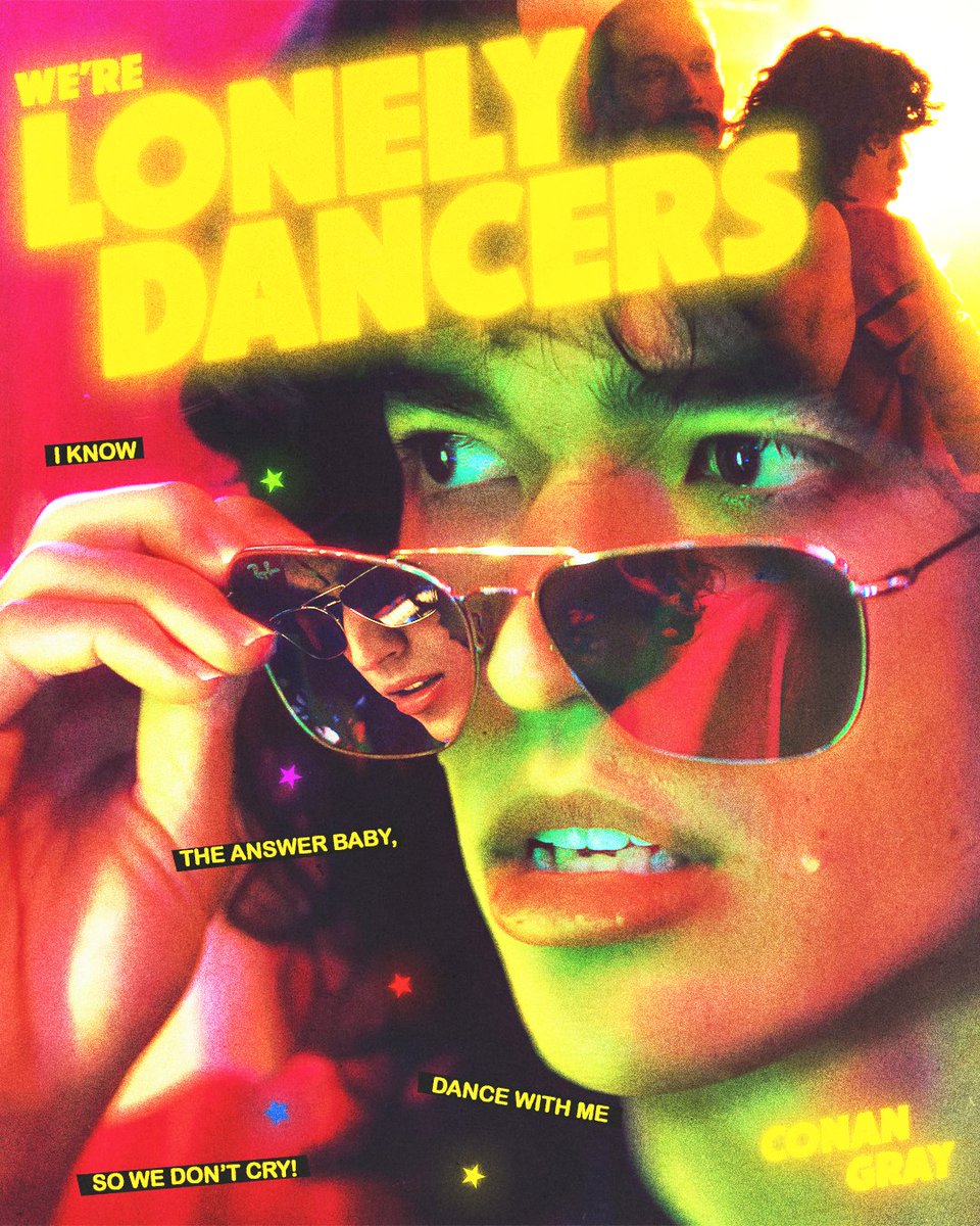 faintednote's tweet photo. lonely dancers - conan gray concept poster ★ @coneworldhq #conangray #foundheaven https://t.co/ZFXnvkVBbT
