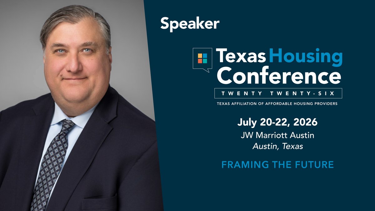 NovocoPolicy's tweet photo. I'm looking forward to speaking at the 2026 Texas Housing Conference, July 20-22 in Austin. #TXHC26 #TexasAffordableHousingConference #TAAHP https://t.co/TibYQBF88C