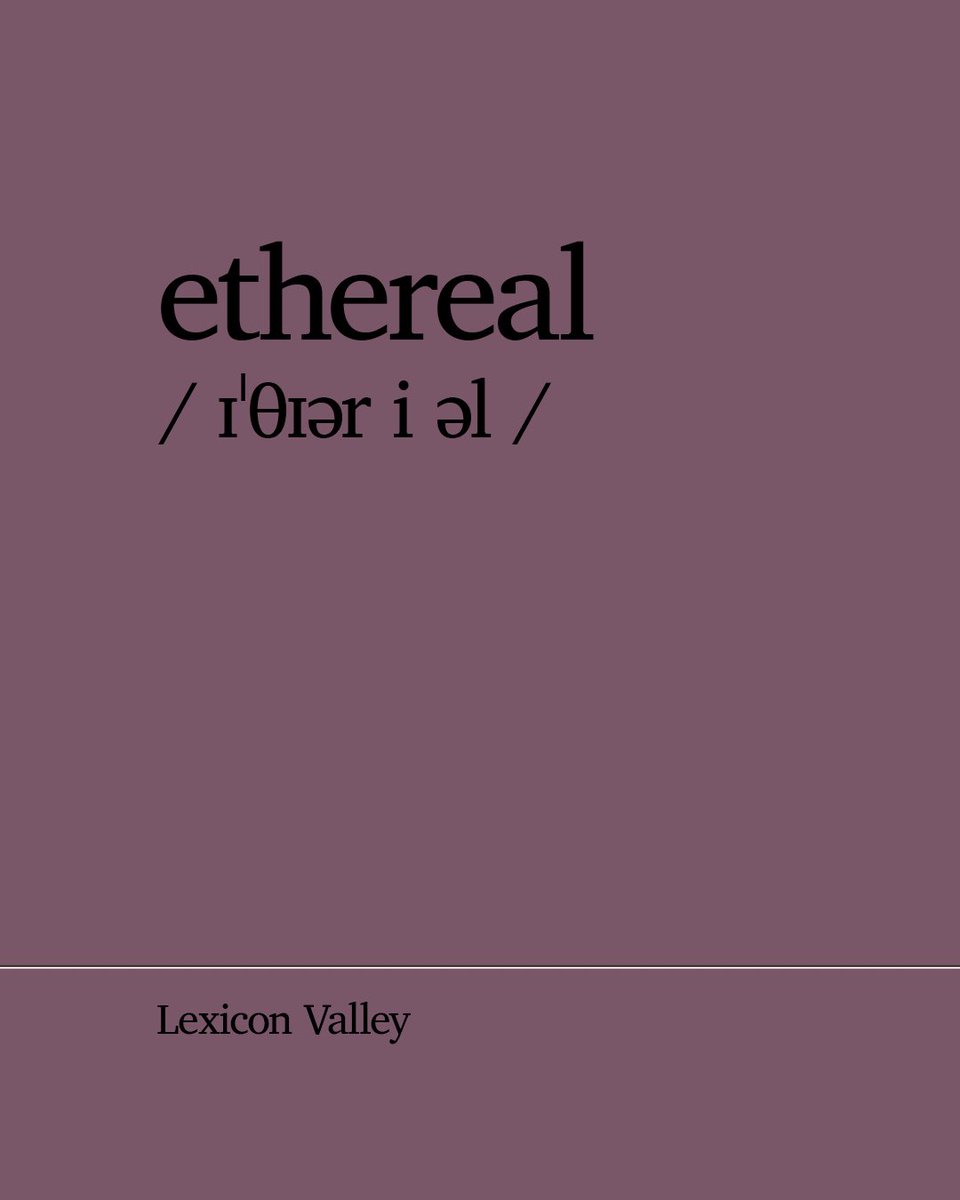 lexiconvalley's tweet photo. 303: The Ethereal Omelet 

On the elusive meaning of ethereal. Bob Garfield and Mike Vuolo with a double dose of beautiful words—including the pleasant-sounding “mellifluous,” which means pleasant-sounding!

🎧 Listen: https://t.co/K421BQLdir

#lexiconvalley #podcast https://t.co/F3da9my7vH