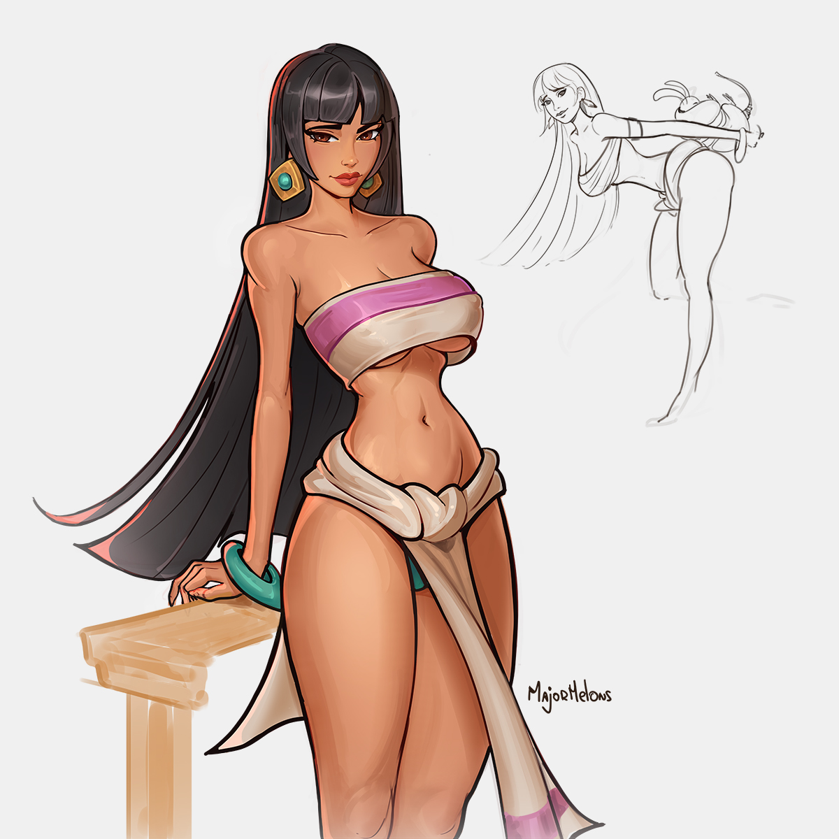 MajorMelonsart's tweet photo. Hello everyone! anatomy practice, i'll try to do some each week  #chel  #roadtoeldorado https://t.co/bVrLsvtnrF