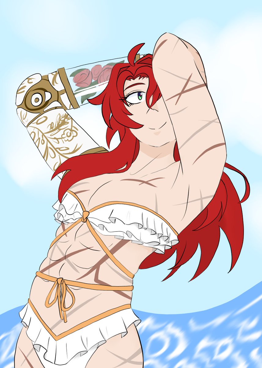 R0se_Knight's tweet photo. I would also like to have an SP. If I must be beach-themed in order to get one, then so be it. https://t.co/pF3ijDLgVo
