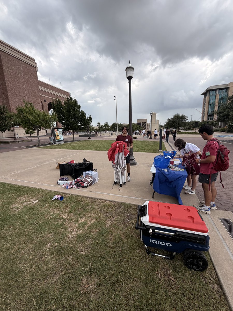 realaidenwhite's tweet photo. Wind took the tent. Rain soaked the table. But neither could obstruct our cause. #aggies #TPUSA 🇺🇸💯
@tpusastudents https://t.co/horkJ9PQpd