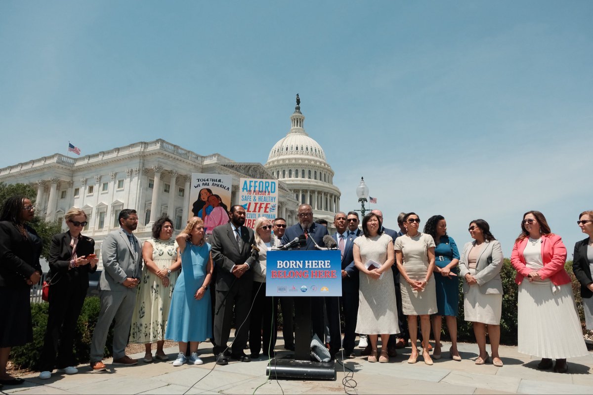 TheBlackCaucus's tweet photo. Today, the Supreme Court rejected Trump’s unconstitutional attack on birthright citizenship.

For more than 150 years, the 14th Amendment has guaranteed that everyone born in the United States is an American citizen. Today’s decision reaffirms that constitutional promise and rejects efforts to rewrite it.

This victory matters—but the fight to protect our rights, our Constitution, and equal justice under the law is far from over.