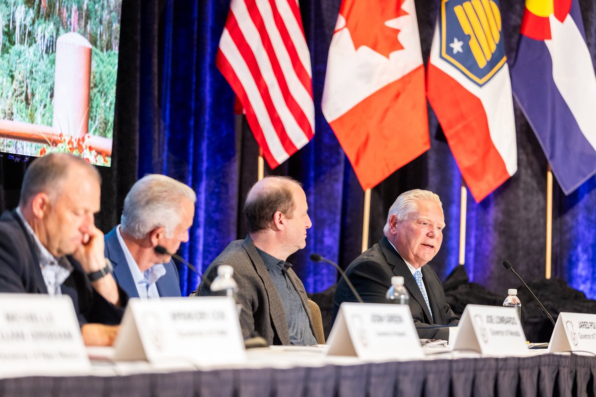 fordnation's tweet photo. Ontario is ready to meet the rising demand for affordable, reliable energy across North America. 

At the Western Governors’ Association panel on Energy Superabundance, I spoke about how our plan to build and expand nuclear energy can power economic growth across the continent. https://t.co/5Gawee7txS