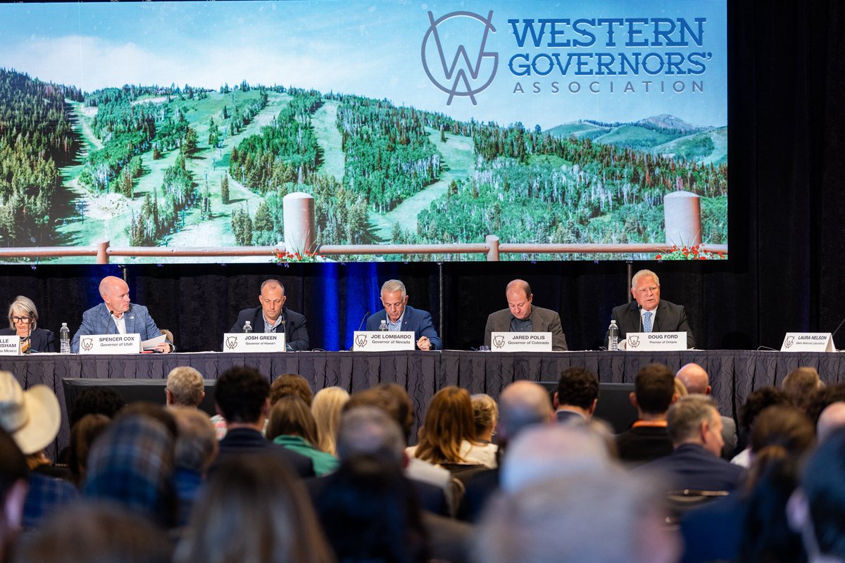 fordnation's tweet photo. Ontario is ready to meet the rising demand for affordable, reliable energy across North America. 

At the Western Governors’ Association panel on Energy Superabundance, I spoke about how our plan to build and expand nuclear energy can power economic growth across the continent. https://t.co/5Gawee7txS