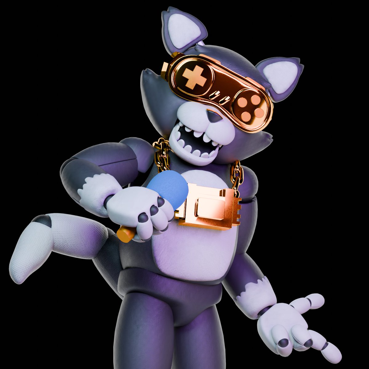 real_kaboosan's tweet photo. I recently found out I had a lost media in my pc, so I made an render to celebrate this found ! 
model by : @FFFMP_Team 
#fnaf #blender #render #art #lostmedia https://t.co/beFbE4ul4E