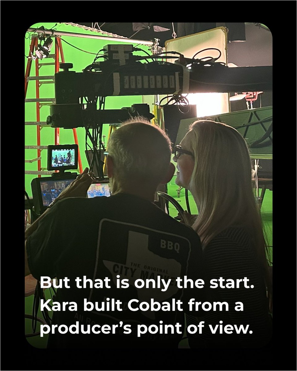CobaltStages's tweet photo. Kara’s role at Cobalt is not just leadership from the top.

It is leadership shaped by production experience: understanding the schedule, the budget, the people, and the pressure behind the day.

That is why Cobalt’s model starts with the project, not with a preset answer.

#cobaltstages #womaninbusiness #womanledbusiness #virtualstages