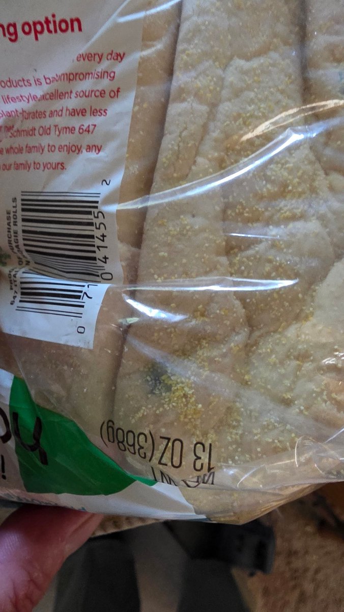 ewalkerone's tweet photo. @SchmidtOldTyme Hello, I hope you're well. I've been using your 647 bread for years. For the first time I bought your Italian hoagies and even though that they're still within the sell-by date, they have already gone moldy. This isn't what I expect from your premium products. https://t.co/7ket2bkGfh
