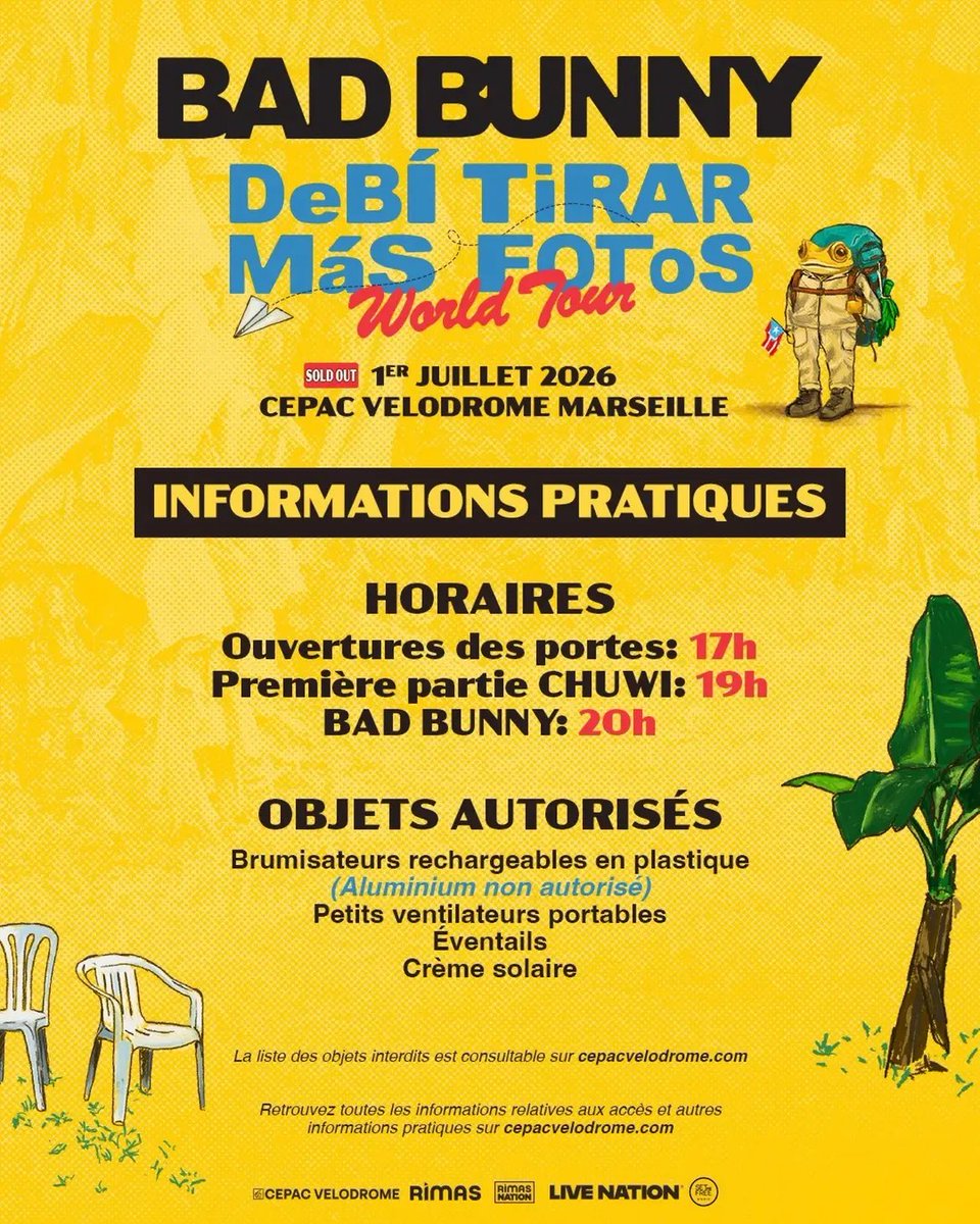 BadBunnyFrance's tweet photo. Rendez-vous demain à Marseille ! https://t.co/JiIKyMxz9g
