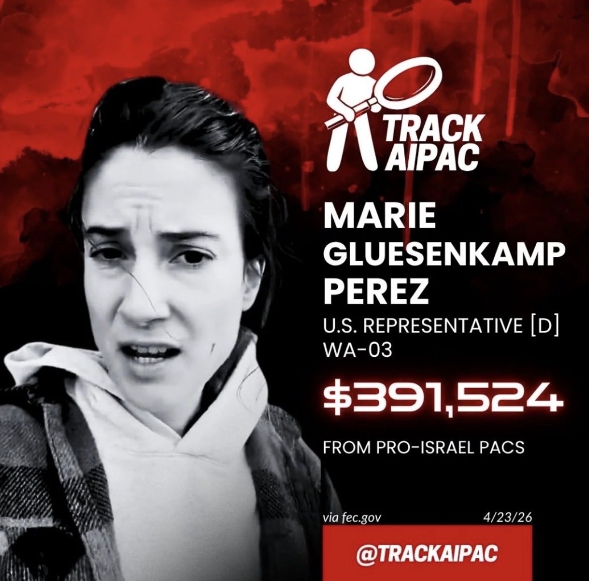 greenergirl777's tweet photo. @prem_thakker @MGPforCongress @RepMGP One of the worst “Democrats”. Marie “Perez” is Pro Genocide, Pro war, Pro #AIPAC, Pro mass surveillance of American citizens!  One of the worst Anti-American politicians, traitors in Congress!! https://t.co/5vnyPlB75Y