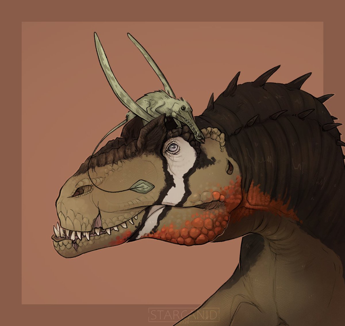 starcanid's tweet photo. Broken Jaw Commission!! #paleoart https://t.co/KMTn3Etgfz