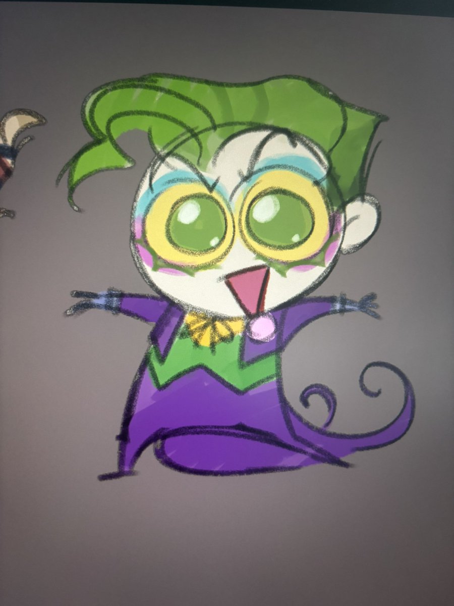 chomiffou's tweet photo. Chibi joker request (he’s a lil guy) https://t.co/O3PRNT7TyU