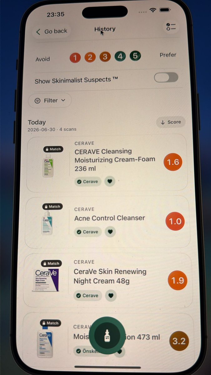 pohejo's tweet photo. @forallcurious It’s more than just the cleansers if I look some of them up in skinimalist https://t.co/bPRstMRL94