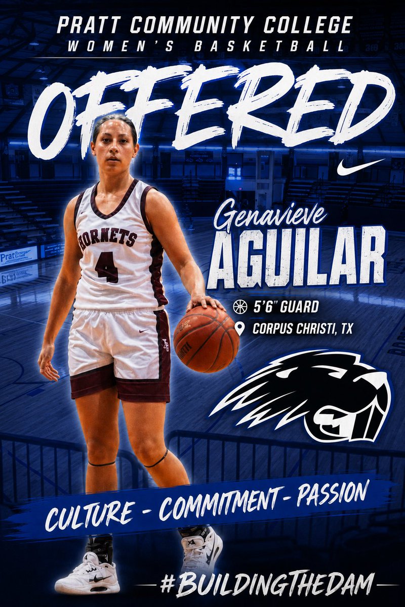 Gena_Aguilar27's tweet photo. I’m beyond grateful to have received an offer to @PrattCCwomensBB! Thank you @CoachCJ1975 for believing in me and this wonderful opportunity! Can’t wait to keep in touch!@CoachRamLopezJr @SW_Select3SSB @ellis_brycen @coach_clark512 @FBGirlsBball https://t.co/I8iTOir90Z