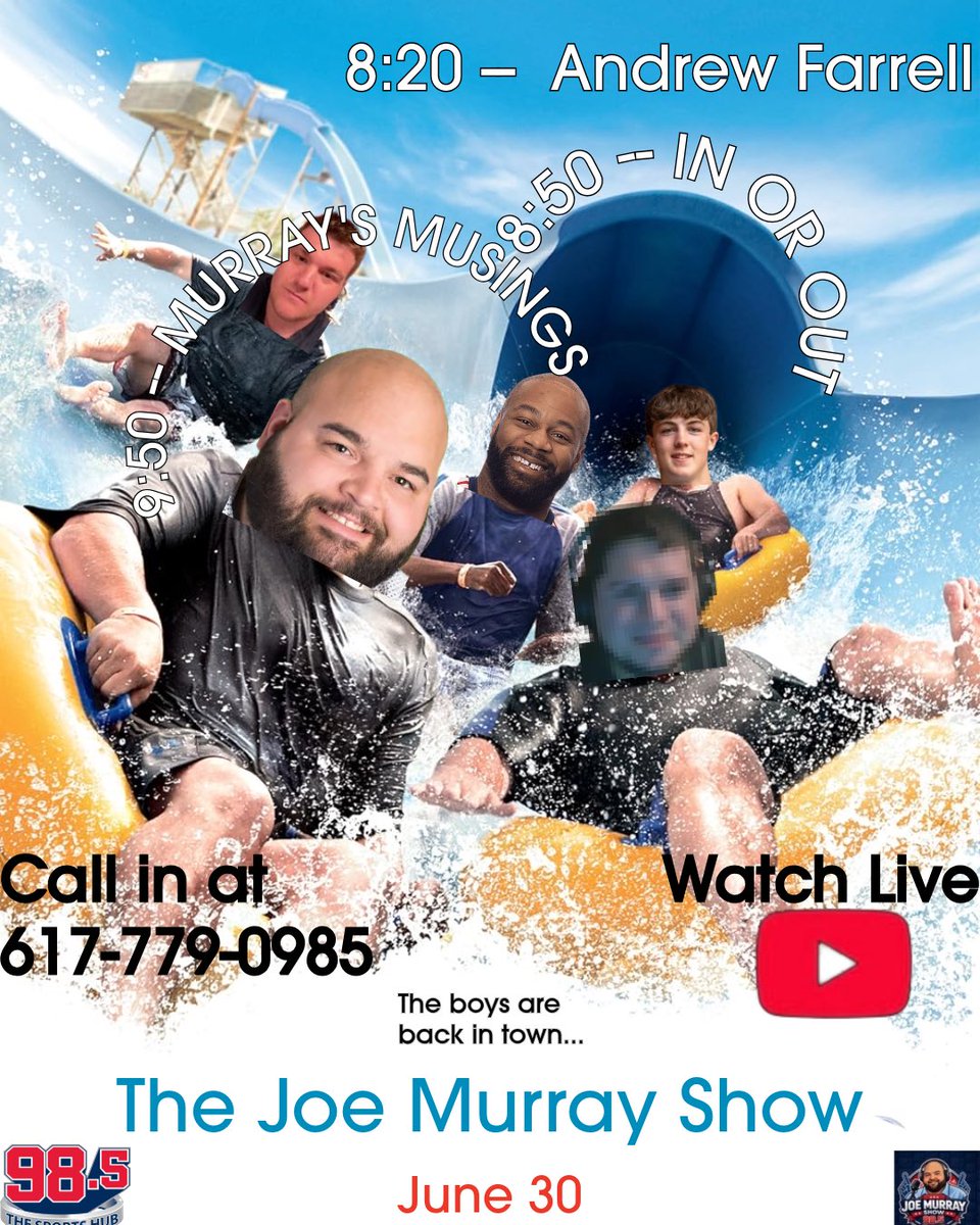 JoeyMurr's tweet photo. Join all the fun tonight at 7pm @985TheSportsHub https://t.co/JgWggR8a1x